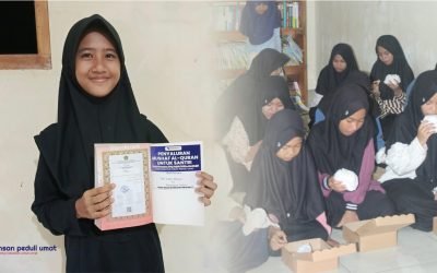 Penyaluran Mushaf Al-Qur’an & Makan Bergizi untuk Santri Pondok Miftahul Khoer